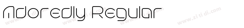 Adoredly Regular字体转换 Adoredly Regular字体转换
